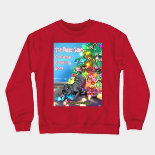 The Puppy Games Christmas Coloring Book Full Cover! Crewneck Sweatshirt